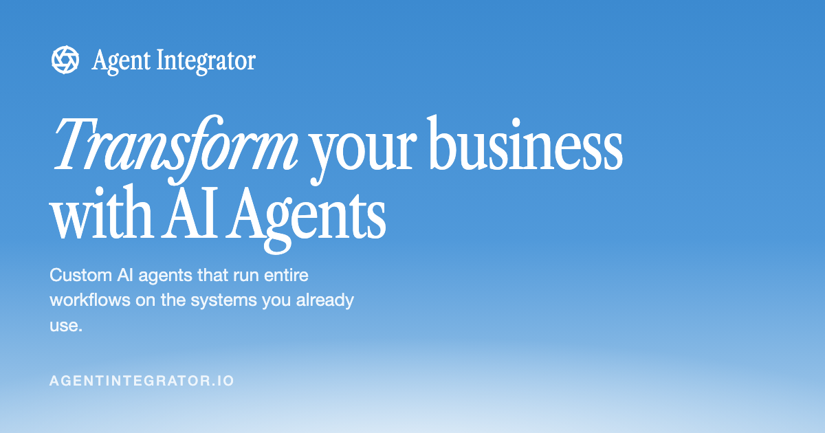 Agent Integrator website preview